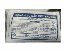 Bông gạc đắp vết thương Tasupharm 8x15cm bảo vệ vết thương (Gói 10 miếng)