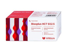 Thuốc Bisoplus HCT 5/12.5 Stella điều trị tăng huyết áp (Hộp 3 vỉ x 10 viên)