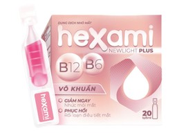 Dung dịch nhỏ mắt Hexami Newlight plus  giúp giảm mỏi mắt, khô mắt