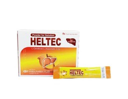Bột pha dung dịch uống Heltec 3g Korea điều trị giảm chức năng giải độc của gan, bệnh não gan tiềm ẩn (Hộp 10 gói x 5g)