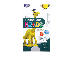 Dung dịch xịt LineaBon K2+D3 bổ sung Vitamin D3 và K2 hỗ trợ hấp thu Canxi cho bé (Hộp 1 chai 10ml)  