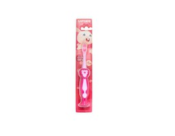 Bàn chải Laforin Baby màu hồng hỗ trợ làm sạch mảng bám trên răng (1 cái)
