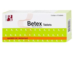 Thuốc Betex Tab bổ sung vitamin B1, B6, B12 (5 vỉ * 10 viên)