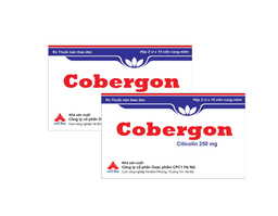 Cobergon 250mg điều trị các triệu chứng suy giảm trí nhớ và các rối loạn nhận thức (Hộp 2 vỉ x 15 viên)