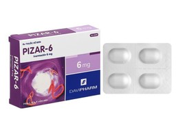 Thuốc Pizar-6 Tab trị giun chỉ, giun lươn (1 vỉ * 4 viên)
