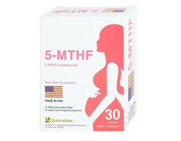 Viên uống 5-MTHF hỗ trợ cho phụ nữ bị rối loạn chuyển hóa acid folic (Hộp 3 vỉ x 10 viên)