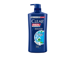 Dầu Gội Sạch Gàu Clear Men Cool Sport Bạc Hà loại bỏ gầu, giảm ngứa (Chai 612ml)