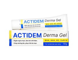 Gel Actidem Derma giúp ngăn ngừa mụn, làm mờ vết thâm (Hộp 1 tuýp 18g)