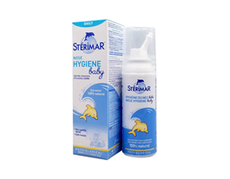 Dung dịch xịt mũi Stérimar Nose Hygiene Baby loại bỏ bụi bẩn niêm mạc mũi cho trẻ từ 0 - 3 tuổi (Hộp 1 chai 50ml)