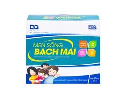 Men sống Bạch Mai bổ sung lợi khuẩn đường tiêu hóa và kẽm, tăng cường tiêu hóa (20 ống * 10ml)