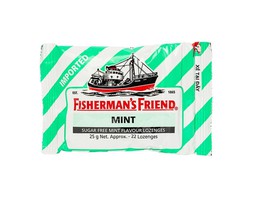 Kẹo con tàu Fisherman's Friend vị quýt thông cổ, mát họng, thông mũi (Hộp 24 Gói x 25g)