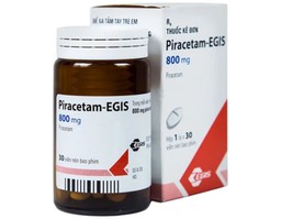 Thuốc Piracetam - Egis 800mg điều trị các triệu chứng của hội chứng tâm thần thực thể (Lọ 30 viên)