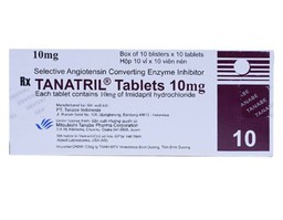 Thuốc Tanatril Tab 10mg điều trị tăng huyết áp vô căn (10 vỉ * 10 viên)