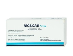 Thuốc Trosicam 7.5mg điều trị viêm đau xương khớp (Hộp 3 vỉ x 10 viên)