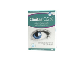 Dung dịch nhỏ mắt Clinitas 0.2% Farmigea giữ ẩm và ổn định màng nước mắt (Hộp 30 ống x 0.5ml)