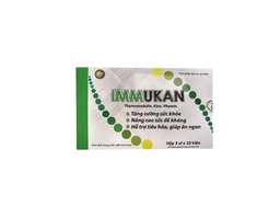 Viên uống Immukan tăng cường sức đề kháng (Hộp 3 vỉ x 10 viên)           