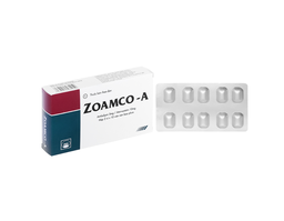 Thuốc Zoamco-A 5mg/10mg điều trị tăng huyết áp và phòng ngừa đau thắt ngực (Hộp 2 vỉ x 10 viên)