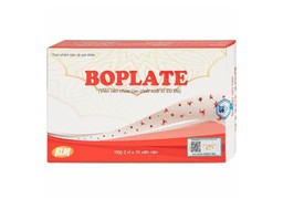 Viên uống Boplate Santex hỗ trợ tăng cường tái tạo tiểu cầu, giảm nguy cơ thiếu tiểu cầu (Hộp 2 vỉ x 10 viên)