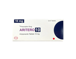 Thuốc Aritero điều trị tâm thần phân liệt, rối loạn lưỡng cực (Hộp 3 vỉ x 10 viên)