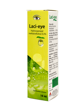 Thuốc nhỏ mắt Laci-eye 0.3% giúp làm dịu cảm giác khô mắt (lọ 10ml)