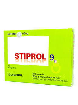 Thuốc Stiprol 9g Enema điều trị táo bón (Hộp 6 tuýp x 9g)