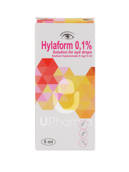 Thuốc nhỏ mắt Hylaform 0.1% trị khô mắt (ống 5ml)