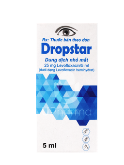 Thuốc nhỏ mắt Dropstar 25mg/ml điều trị nhiễm khuẩn mắt (ống 5ml)