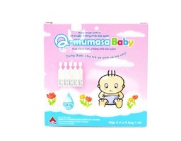 Nước muối sinh lý Q-mumasa Baby 0.9% 1ml nhỏ rửa mắt, mũi phòng và điều trị các bệnh về mắt, mũi (hộp 4 vỉ x 5 ống)