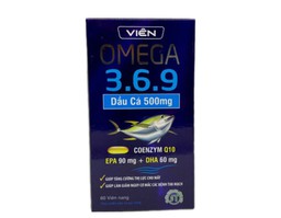 Viên Omega 3.6.9 TPP France hỗ trợ tăng cường thị lực cho mắt (Lọ 60 viên)