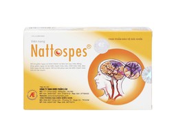 Viên uống Nattospes hỗ trợ tan cục máu đông, ngừa tai biến (Hộp 3 vỉ x 10 viên)