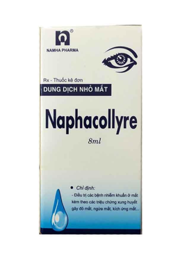 Thuốc nhỏ mắt Naphacollyre điều trị nhiễm khuẩn mắt (Hộp 1 lọ 8ml)