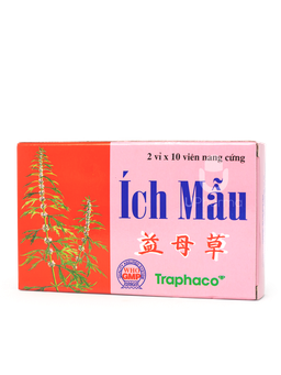Viên uống Ích mẫu giúp điều hòa kinh nguyệt (Hộp 2 vỉ x 10 viên)