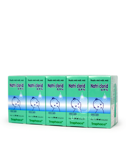 Nước muối nhỏ mắt sinh lý an toàn cho trẻ nhỏ Traphaco (10ml)