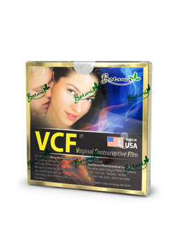 Màng phim tránh thai VCF Botania có khả năng diệt tinh trùng mỗi lần giao hợp (Hộp 3 miếng)