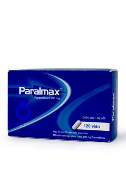 Thuốc Paralmax 500mg giảm đau, hạ sốt (Hộp 10 vỉ x 12 viên)