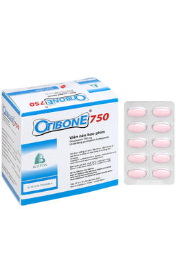 Thuốc Otibone 750 giảm triệu chứng thoái hóa khớp gối nhẹ và trung bình (Hộp 10 vỉ x 10 viên)
