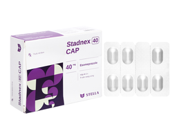 Thuốc Stadnex 40 điều trị viêm loét, trào ngược dạ dày - thực quản (Hộp 4 vỉ x 7 viên)
