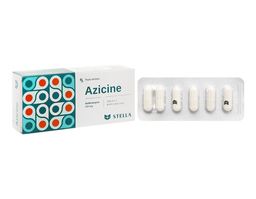 Thuốc Azicine 250mg điều trị nhiễm khuẩn cho những vi khuẩn nhạy cảm (Hộp 1 vỉ x 6 viên)