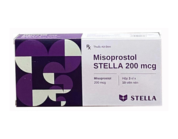 Thuốc Misoprostol STELLA 200mcg giảm nguy cơ loét dạ dày (Hộp 3 vỉ x 10 viên)