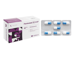 Thuốc Pantostad 40mg điều trị loét, trào ngược dạ dày - thực quản (Hộp 4 vỉ x 7 viên)