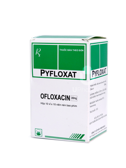 Thuốc Pyfloxat 200mg điều trị nhiễm khuẩn do vi khuẩn nhạy cảm (Hộp 10 vỉ x 10 viên)
