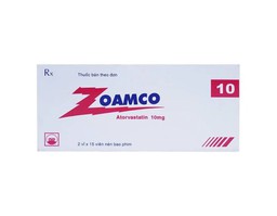 Thuốc Zoamco 10mg giảm cholesterol máu toàn phần (Hộp 2 vỉ x 15 viên)
