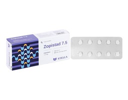 Thuốc Zopistad 7.5mg điều trị ngắn hạn chứng mất ngủ (Hộp 1 vỉ x 10 viên)