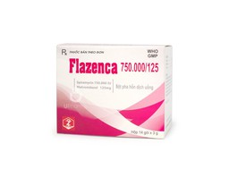 Bột pha hỗn dịch uống Flazenca 750.000/125 điều trị nhiễm khuẩn răng miệng cấp tính, mạn tính, tái phát (Hộp 14 gói x 3g)