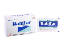 Thuốc bột dùng ngoài Nabifar giúp vệ sinh phụ khoa, khử mùi hôi dưới cánh tay (Hộp 10 gói)