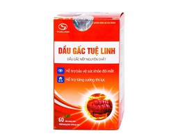 Viên uống Dầu Gấc Tuệ Linh hỗ trợ bảo vệ sức khỏe đôi mắt, tăng cường thị lực (Lọ 60 viên)