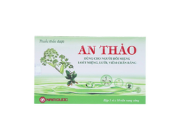 Thuốc thảo dược An Thảo dùng cho người hôi miệng, loét miệng, lưỡi, viêm chân răng (Hộp 5 vỉ x 10 viên)