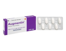 Thuốc Augmentin 625mg trị nhiễm khuẩn (hộp 2 vỉ * 7 viên)