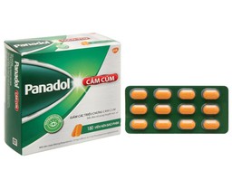 Thuốc Panadol cảm cúm giảm các triệu chứng sốt đau (Hộp 15vỉ x 12 viên)