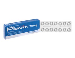 Thuốc Plavix 75 mg giảm nguy cơ hình thành huyết khối (Hộp 1 vỉ x 14 viên)